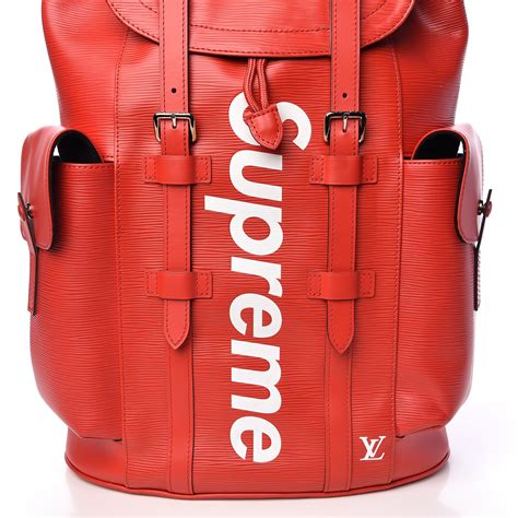 supreme x lv backpack|Lv christopher backpack price.